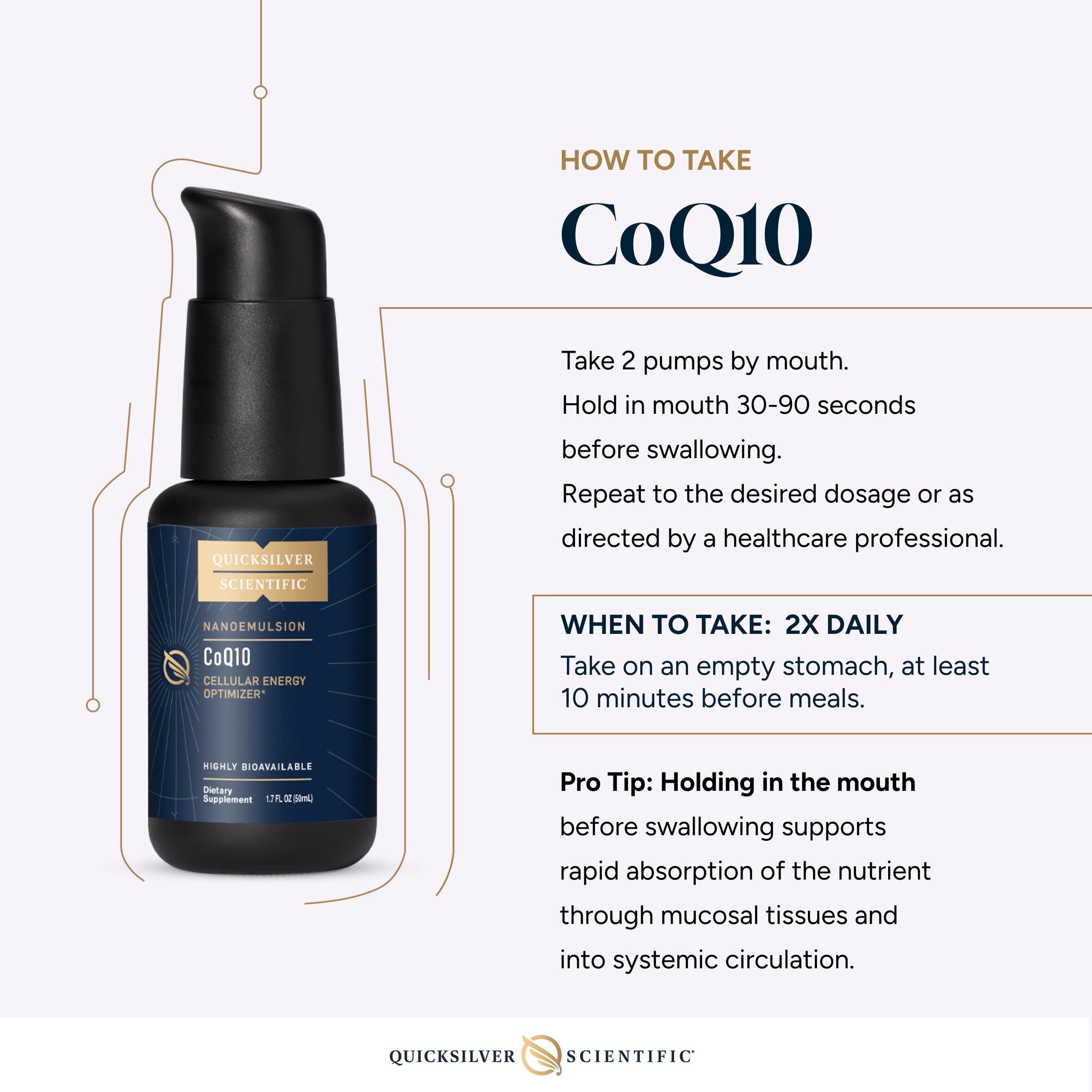 Amazon.com: Quicksilver Scientific CoQ10 Nanoemulsion - Liposomal